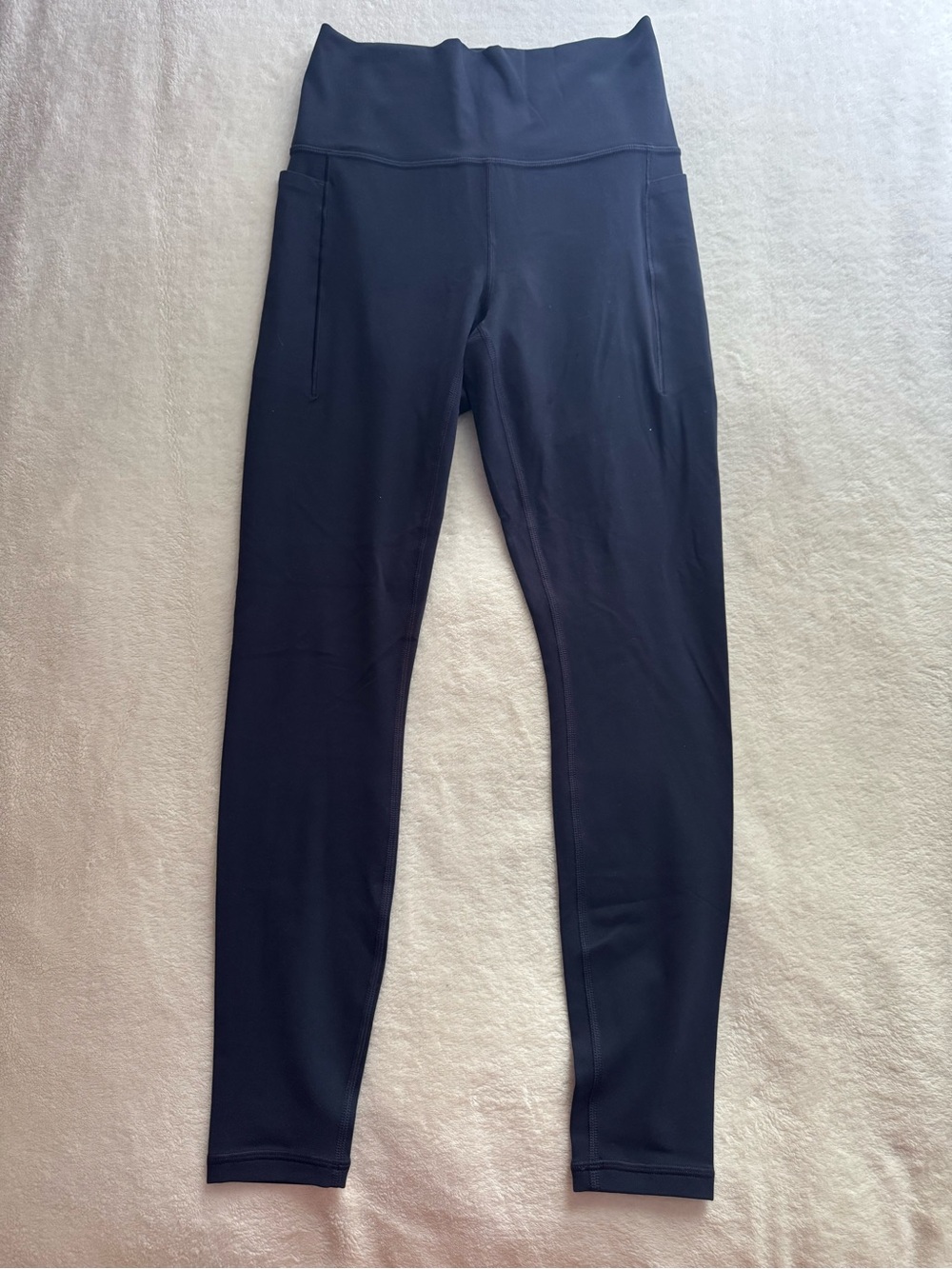 Athleta Womens Dark Blue Leggings with pockets